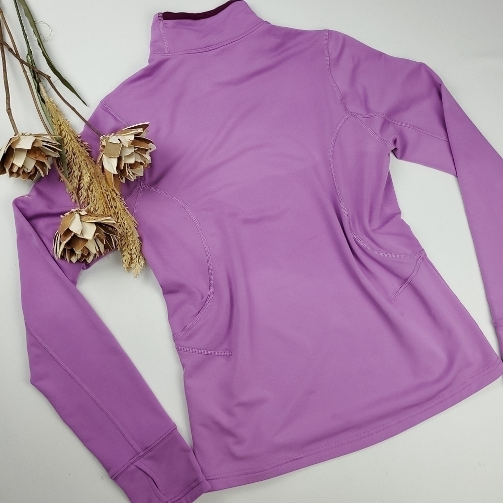 Nike Lavender Mock Turtle Pullover Running Shirt S - Picture 2 of 14